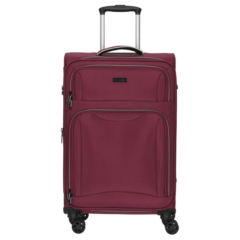 D&N Travel Line 9204 - Trolley de 4 ruedas M 66 cm expandible (purple)