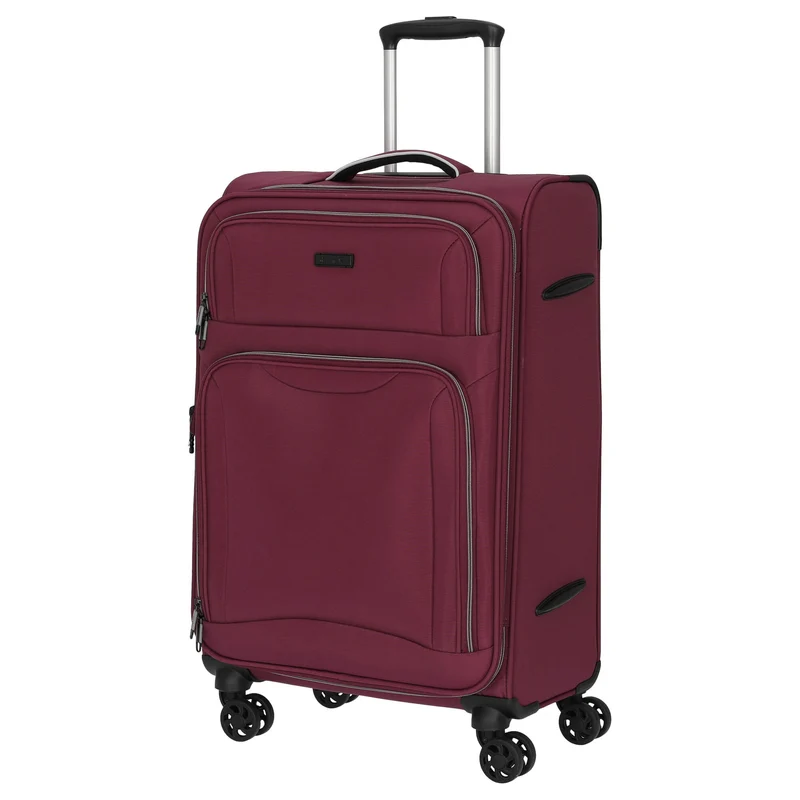 D&N Travel Line 9204 - Trolley de 4 ruedas M 66 cm expandible (purple)