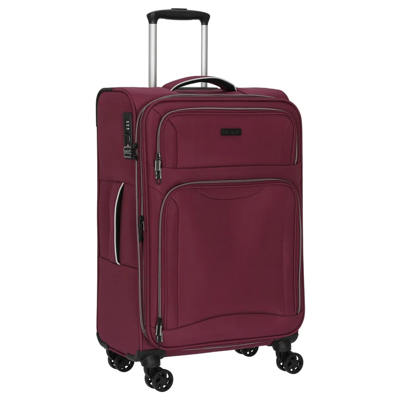 D&N Travel Line 9204 - Trolley de 4 ruedas M 66 cm expandible (purple)