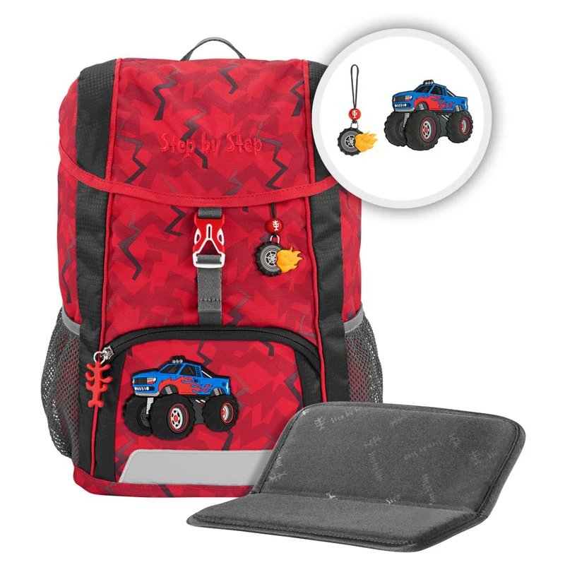 Step by Step KID - Set de mochila 3 piezas 35 cm (Monster Truck Rocky)