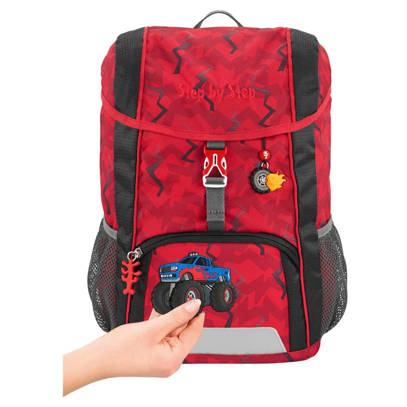 Step by Step KID - Set de mochila 3 piezas 35 cm (Monster Truck Rocky)