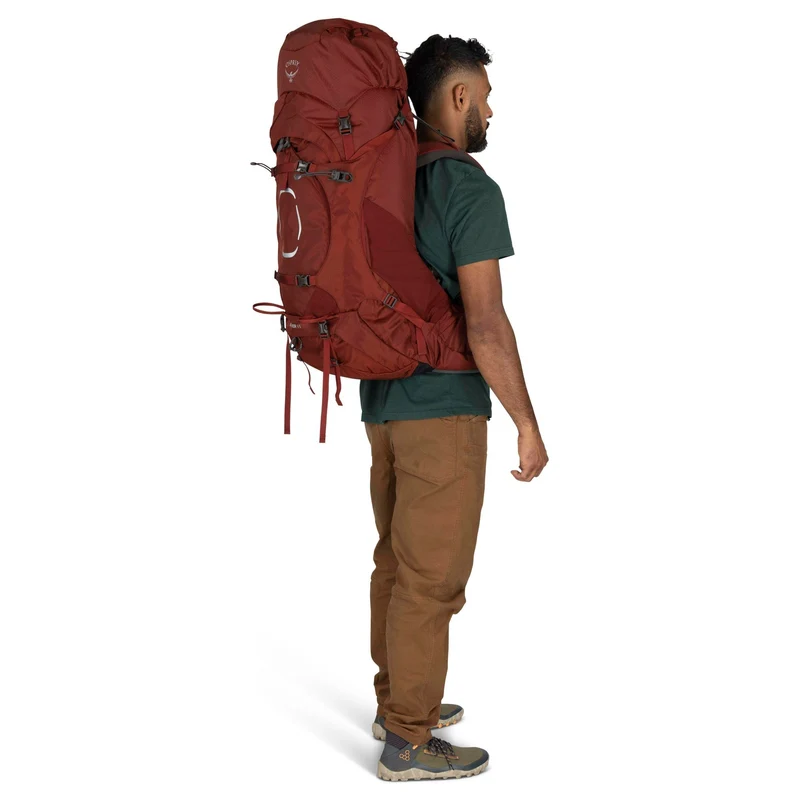 Osprey Aether 65 L/XL - Mochila de trekking 80 cm (deep acorn red)
