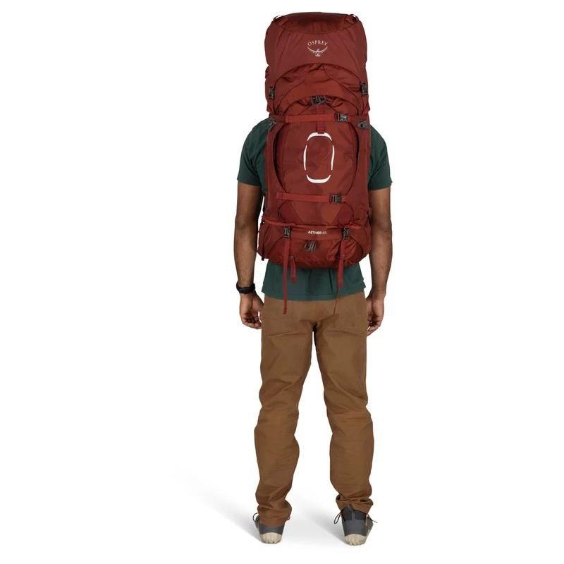 Osprey Aether 65 L/XL - Mochila de trekking 80 cm (deep acorn red)