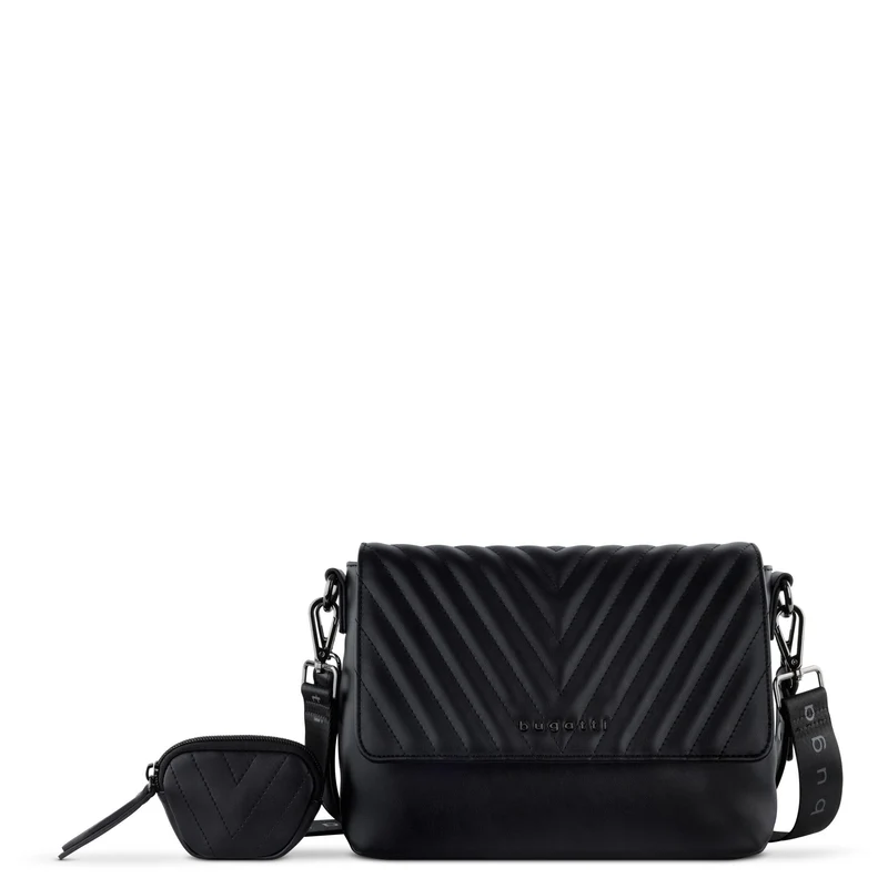 bugatti Sira - Bolso bandolera L 25 cm (black)