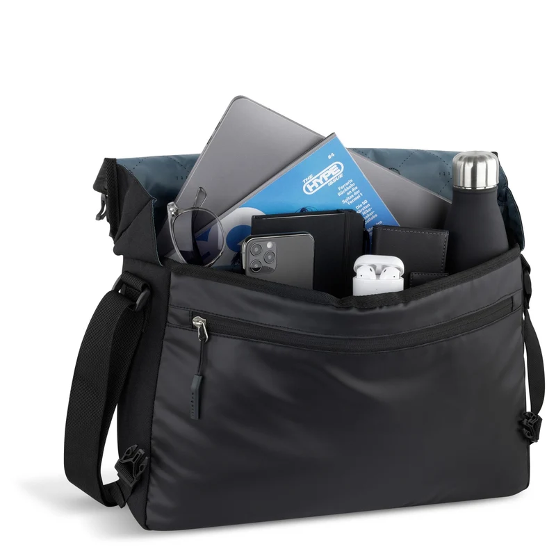 bugatti Blanc DeLight - Bolso bandolera 15.6" 40 cm (black)