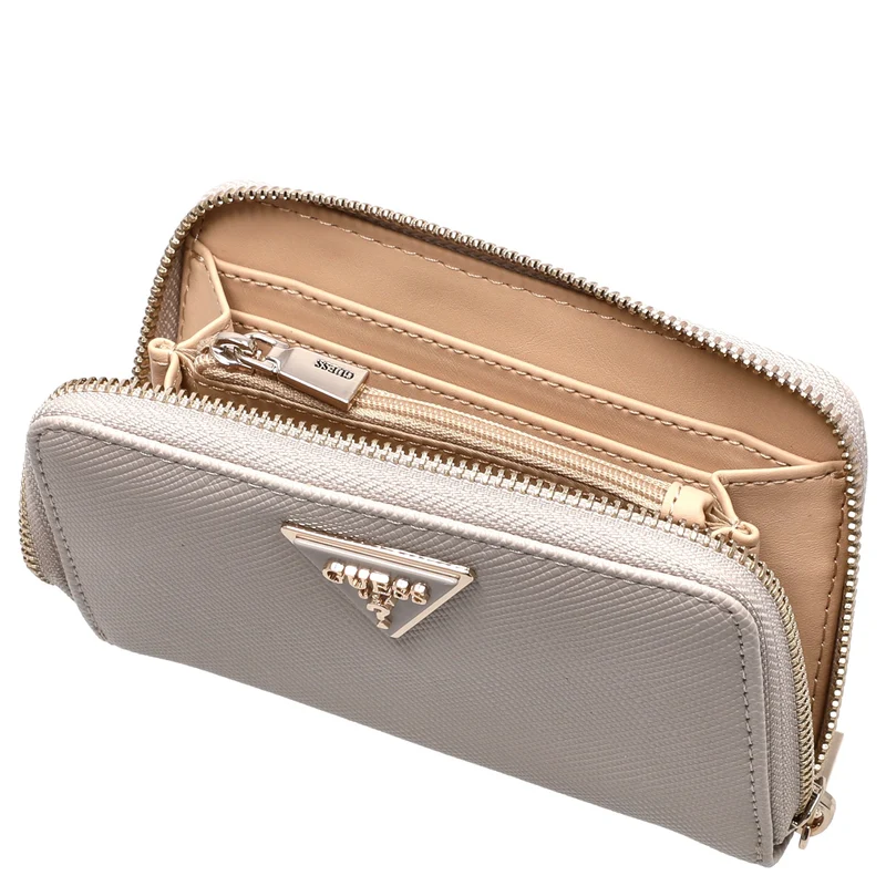 Guess Laurel II SLG Medium Zip Around - Cartera (taupe)