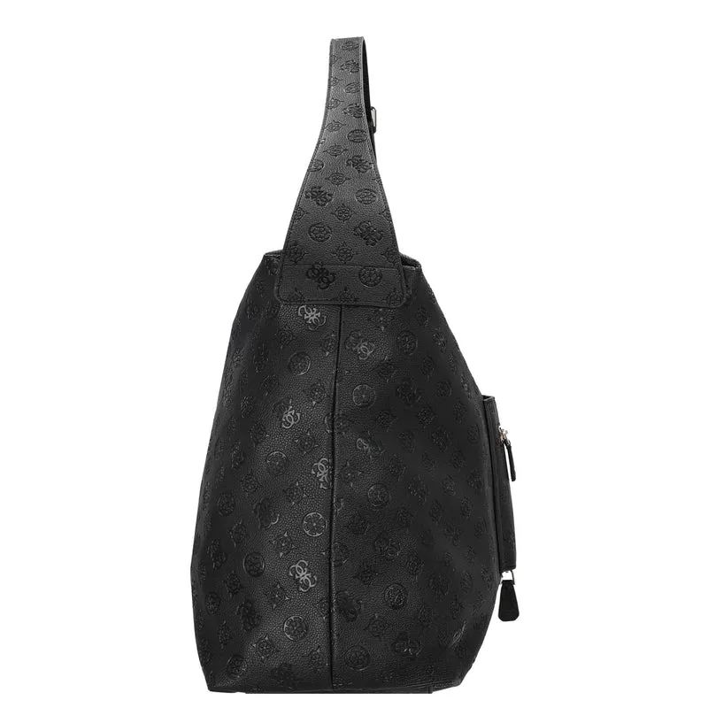 Guess Wilder Oversized Hobo - Bolso de hombro (black)