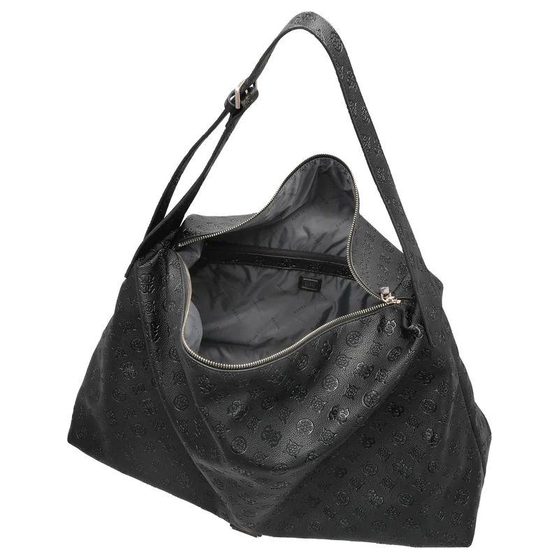 Guess Wilder Oversized Hobo - Bolso de hombro (black)