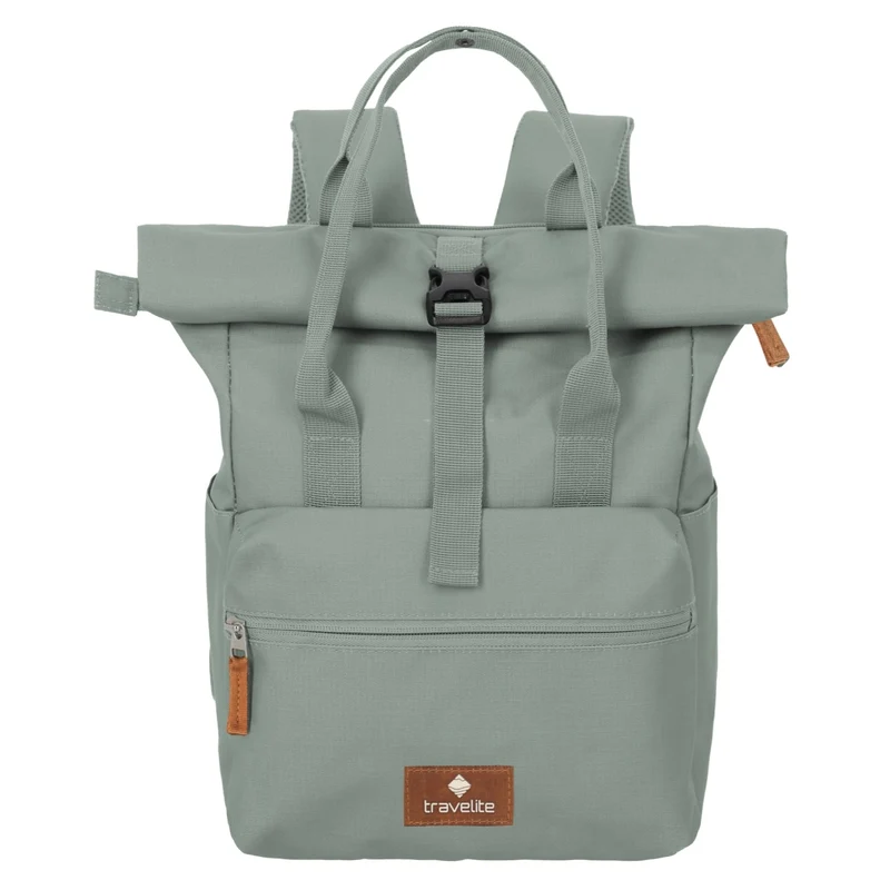 Travelite Basics Short Handle - Mochila Rolltop (mint)