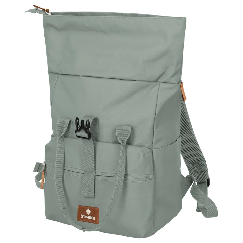 Travelite Basics Short Handle - Mochila Rolltop (mint)