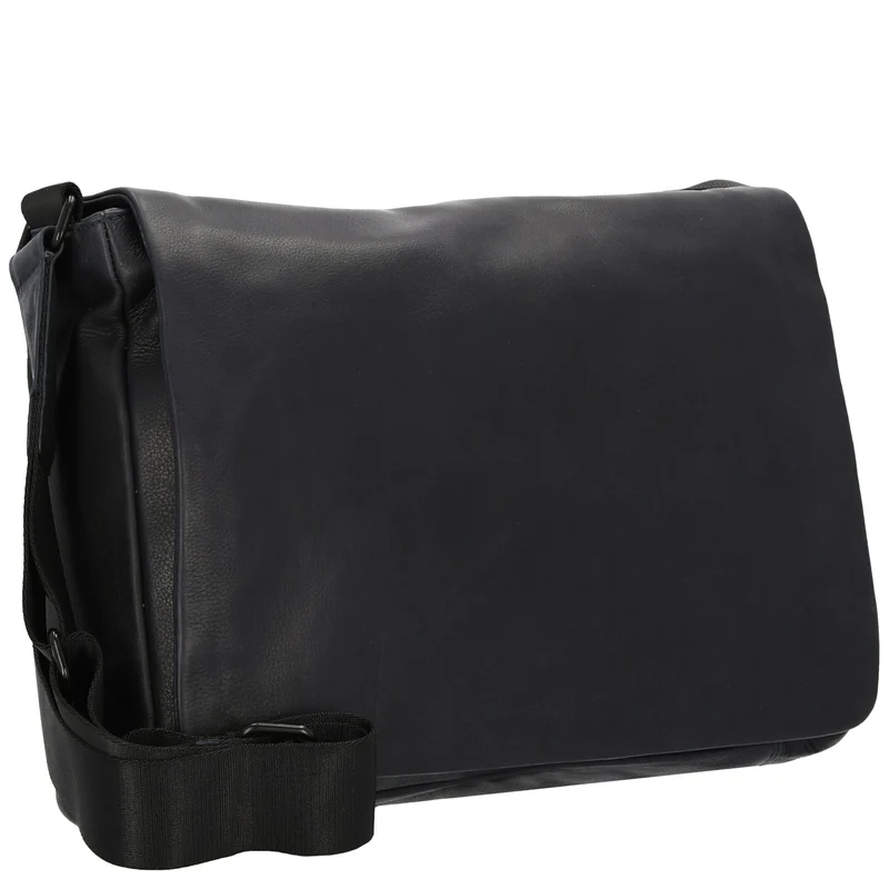 Leonhard Heyden Den Haag - Bolso bandolera L Leder 13" 39 cm (blau)