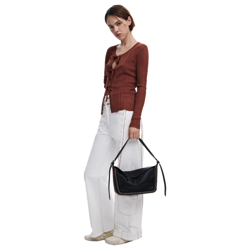 Desigual Trama Munich - Bolso de hombro 27.5 cm (black)