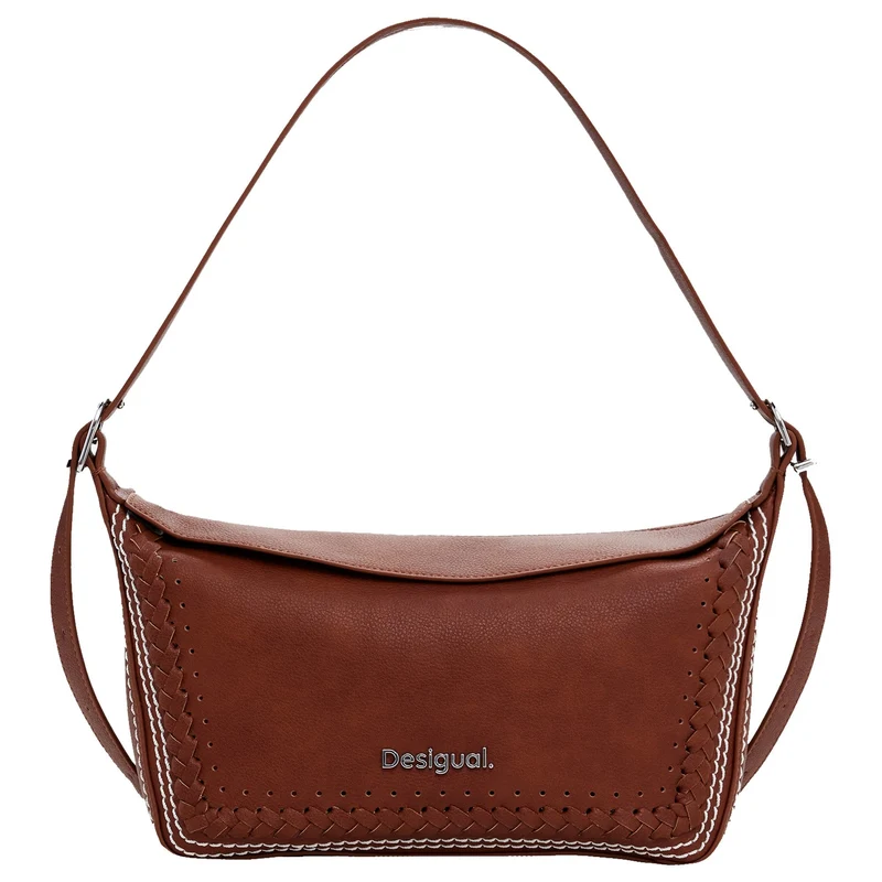 Desigual Trama Munich - Bolso de hombro 27.5 cm (camel)