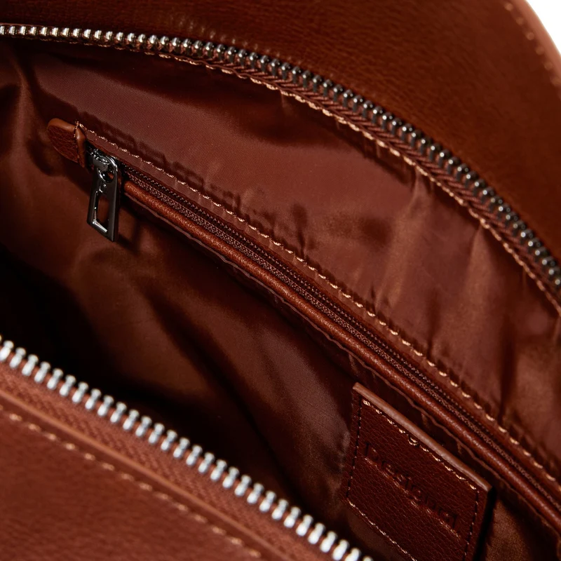 Desigual Trama Munich - Bolso de hombro 27.5 cm (camel)