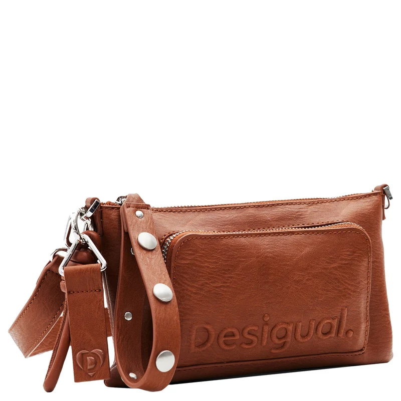 Desigual Half Logo Monica - Bolso bandolera 24.5 cm (cuero west)