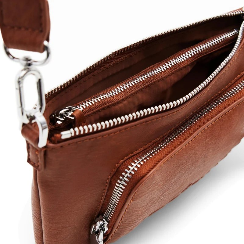 Desigual Half Logo Monica - Bolso bandolera 24.5 cm (cuero west)