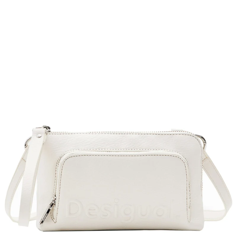 Desigual Half Logo 24 Lisa - Bolso bandolera 20 cm (white)