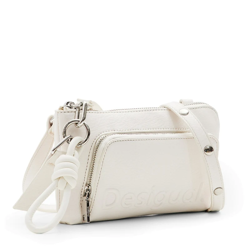 Desigual Half Logo 24 Lisa - Bolso bandolera 20 cm (white)
