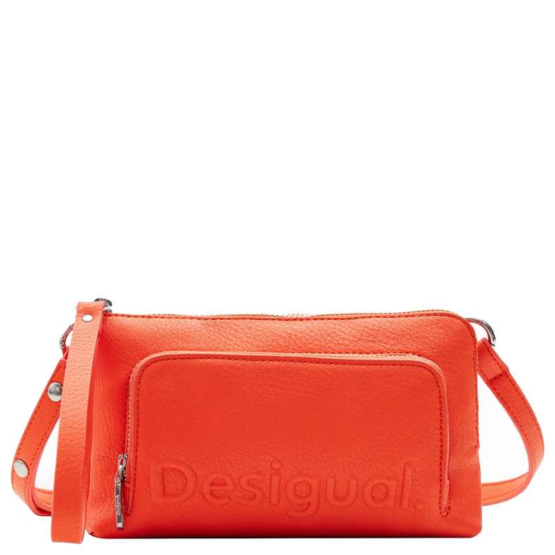 Desigual Half Logo 24 Lisa - Bolso bandolera 20 cm (orange)