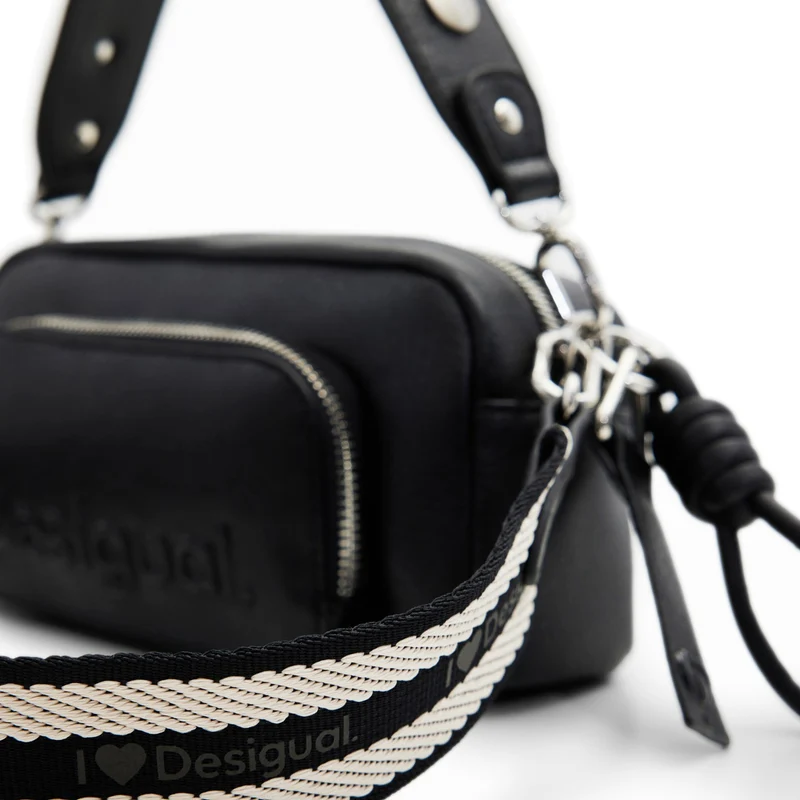 Desigual Half Logo - Bolso bandolera 22 cm (black)