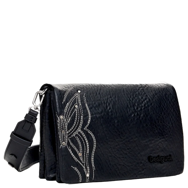 Desigual Goodall Dortmund Flap 2.0 - Bolso bandolera 24.5 cm (schwarz)