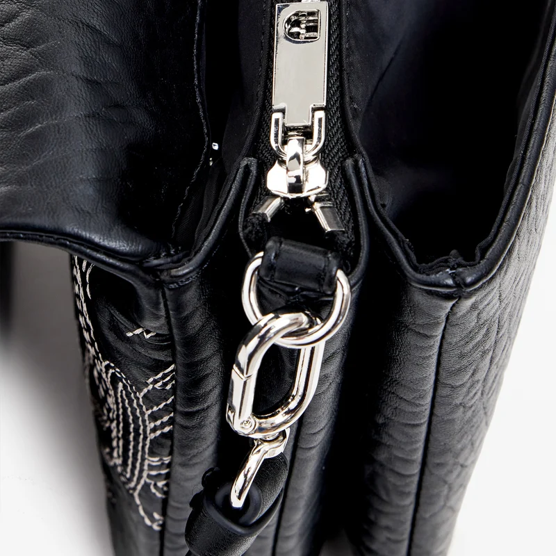 Desigual Goodall Dortmund Flap 2.0 - Bolso bandolera 24.5 cm (schwarz)
