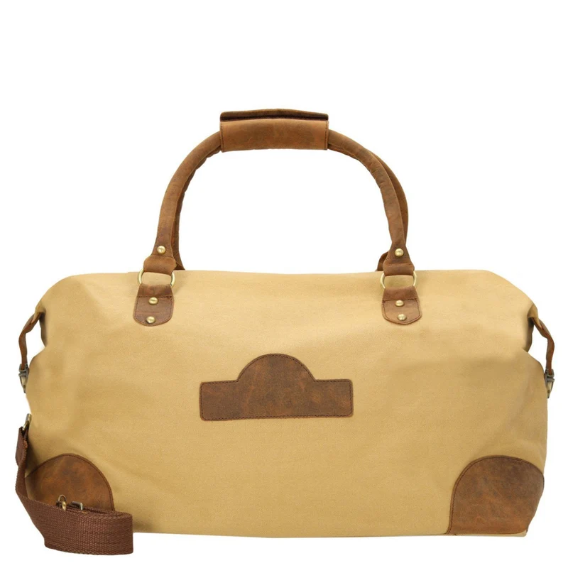 Dermata - Bolsa de viaje Canvas/Leder Kombination 50 cm (brown)