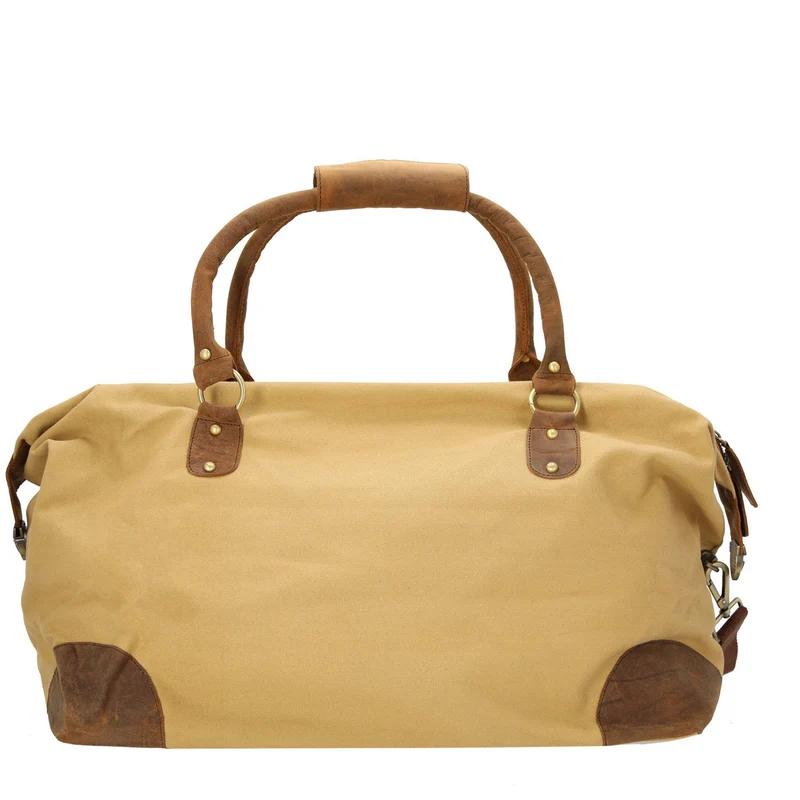 Dermata - Bolsa de viaje Canvas/Leder Kombination 50 cm (brown)