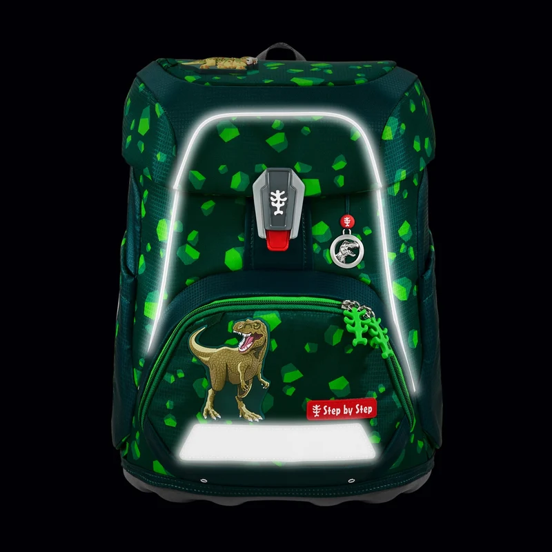 Step by Step Fit - Set de mochila escolar 5 pzas. (Dino Targo)