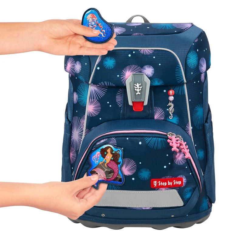 Step by Step Fit - Set de mochila escolar 5 piezas (Mermaid Delia)