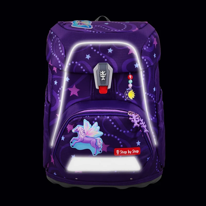 Step by Step Fit - Set de mochila escolar 5 pzas. (Pegasus Emily)