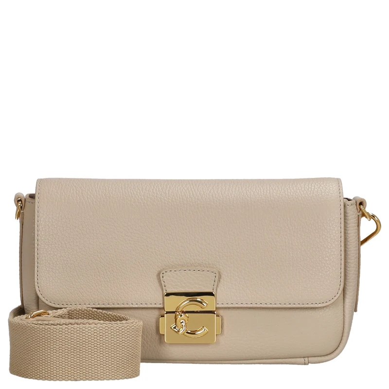 Coccinelle C-Me Lock Medium - Bolso de hombro 24 cm (sandshell)