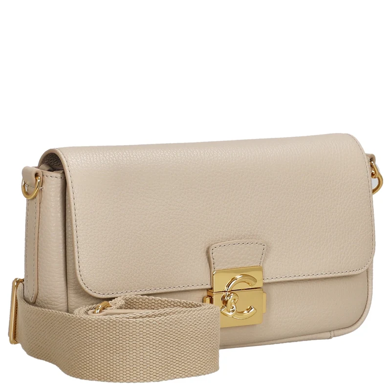 Coccinelle C-Me Lock Medium - Bolso de hombro 24 cm (sandshell)