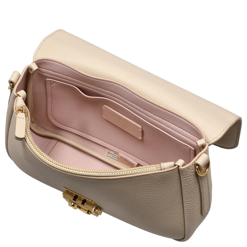 Coccinelle C-Me Lock Medium - Bolso de hombro 24 cm (sandshell)