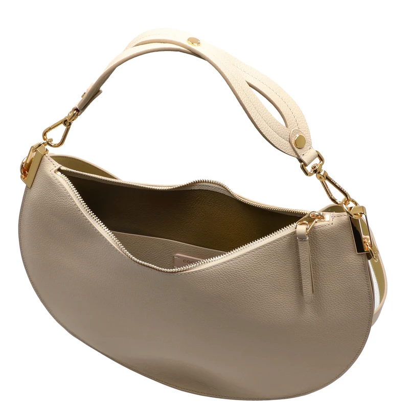 Coccinelle Sunup - Bolso de hombro 38 cm (sandshe/seagras)