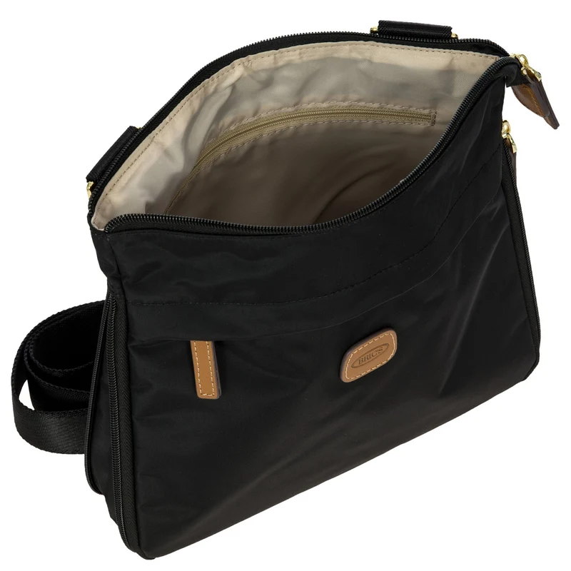 Brics X-Bag - Bolso bandolera 26 cm expandible (black)