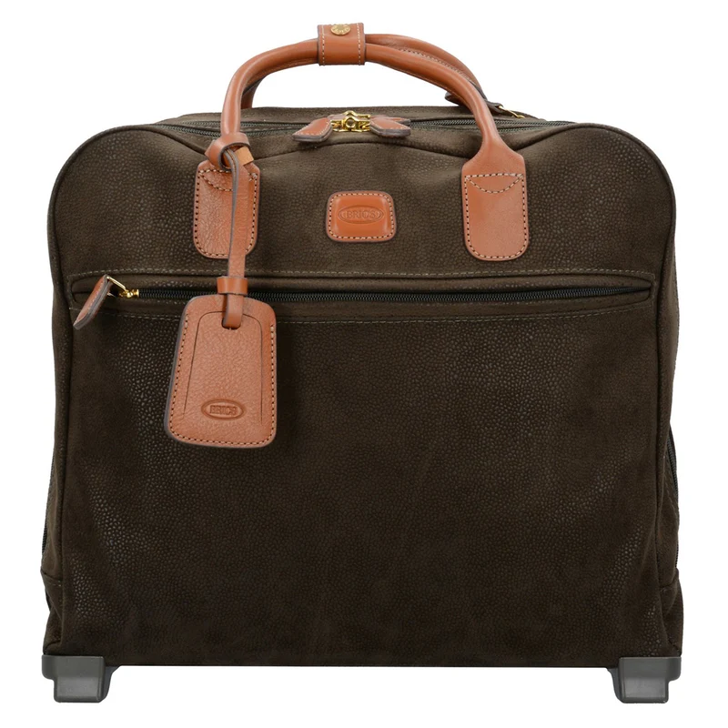 Brics Life - Trolley de negocios con 2 ruedas 41 cm (olive)