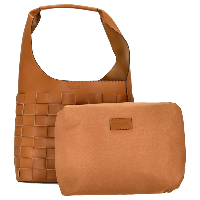 Seidenfelt SFM204 - Bolso bandolera 30 cm (caramel/gold)