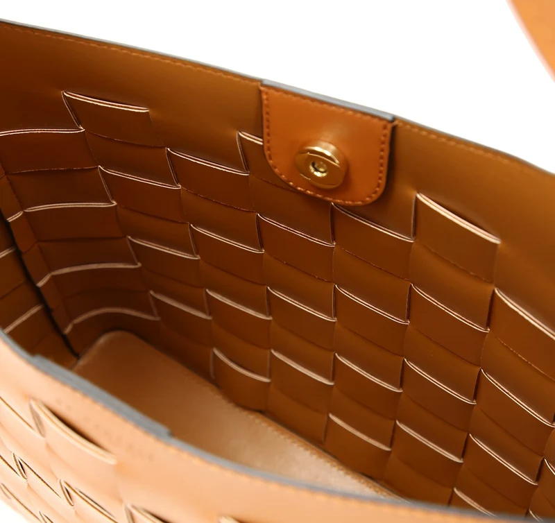 Seidenfelt SFM204 - Bolso bandolera 30 cm (caramel/gold)