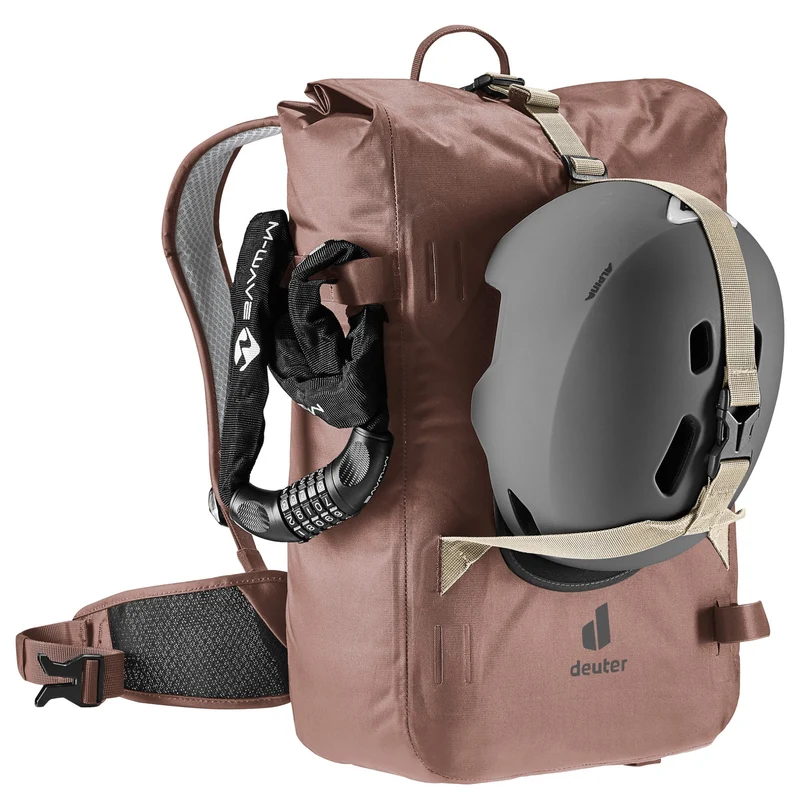 Deuter Amager 25+5 - mochila impermeable para bicicleta 15" 48 cm (raisin)