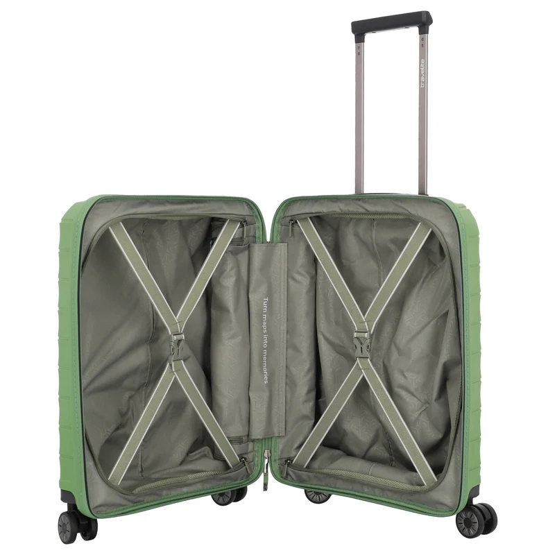 Travelite Mooby - Trolley de cabina con 4 ruedas S 55 cm (grün)