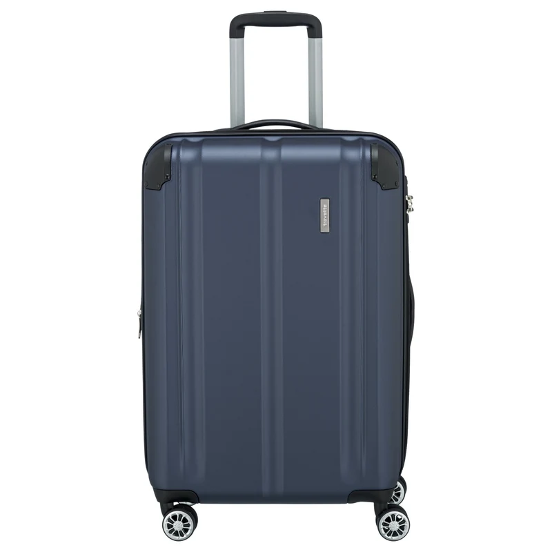 Travelite City - Trolley de 4 ruedas erw. M 68 cm (marine)