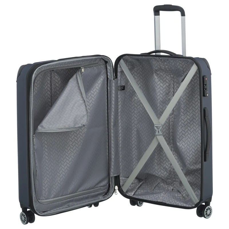 Travelite City - Trolley de 4 ruedas erw. M 68 cm (marine)