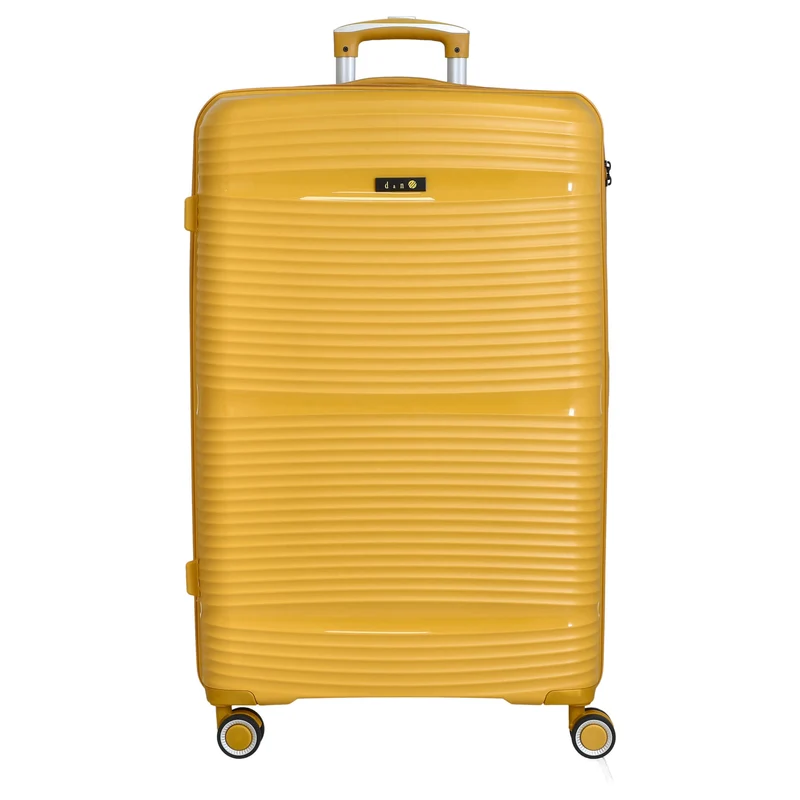 D&N Travel Line 4200 - Set de maletas de 4 ruedas 3 piezas (amarillo)