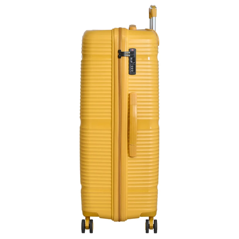D&N Travel Line 4200 - Set de maletas de 4 ruedas 3 piezas (amarillo)