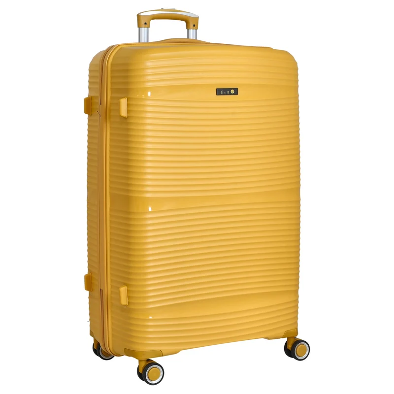 D&N Travel Line 4200 - Set de maletas de 4 ruedas 3 piezas (amarillo)