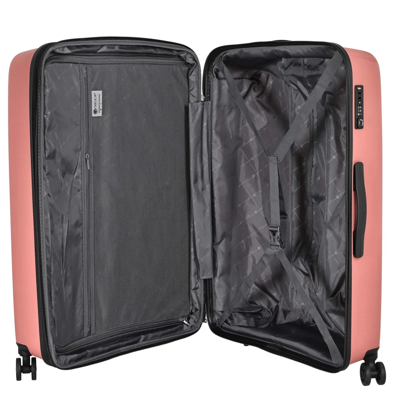 CHECK.IN St. Louis - Trolley de 4 ruedas 77 cm expandible (altrosa)