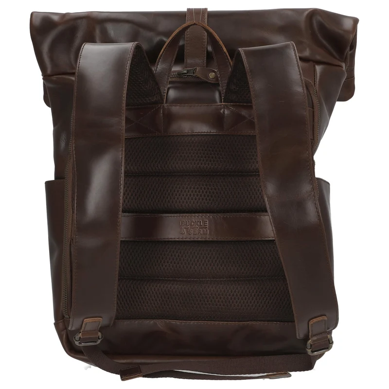 Buckle & Seam Norman - Mochila Rolltop 61 cm (braun/blau)