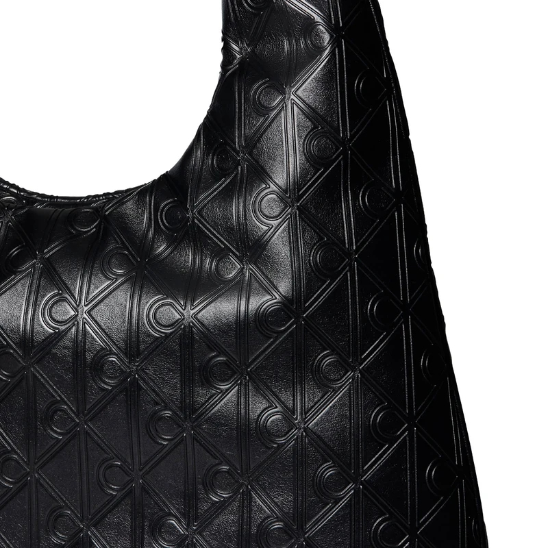 Calvin Klein Puffer Emblem - Bolso de hombro 54 cm (black)