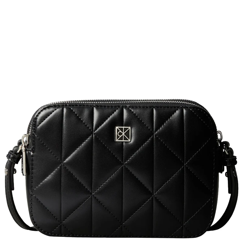 Calvin Klein Quilted Emblem - Bolso bandolera 18 cm (black)